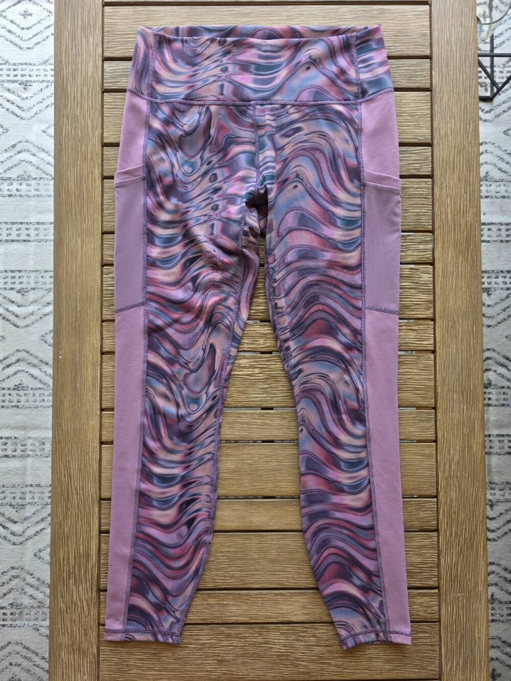 Fabletics On-The-Go PowerHold High-Waisted Legging, Large - Plum (Purple)